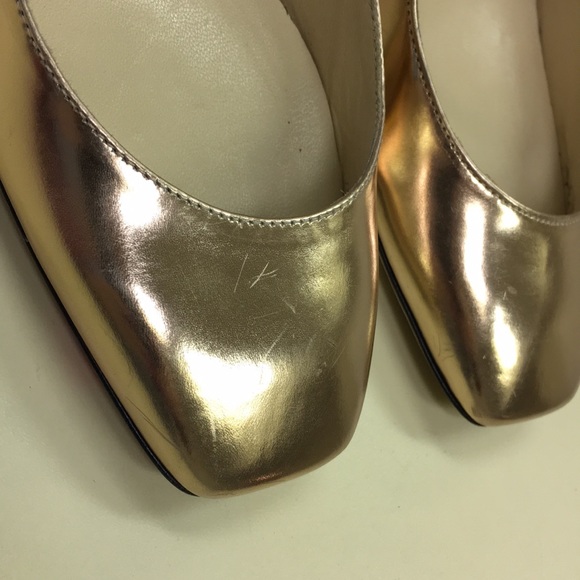 Jimmy Choo - Wilbur Rose Gold Mary Janes 38 - Picture 5 of 8